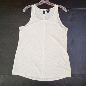 Patagonia Mount Airy Scoop Neck Tank Top | Cream Off White Size L